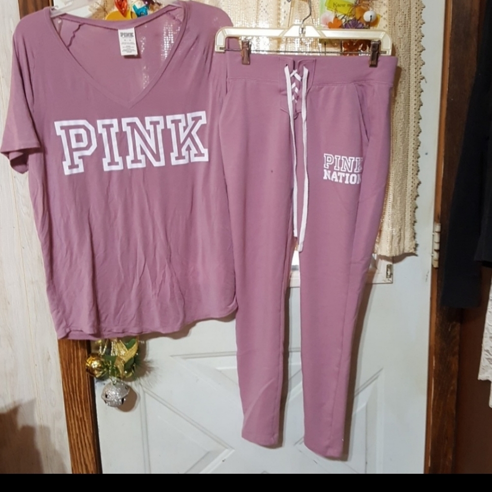 NEW Vs/PINK ROSE GOLD 2 PC SET ..LIMITED EDT